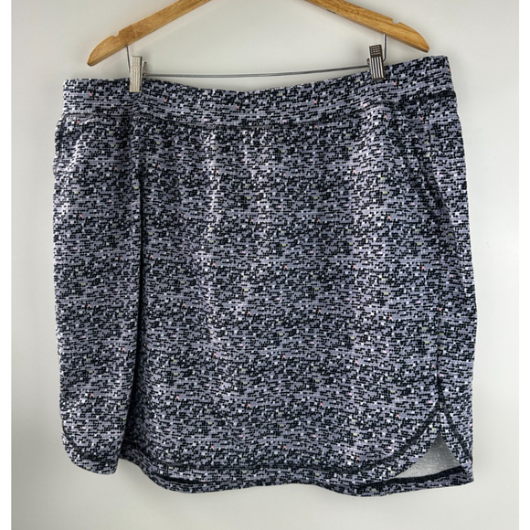 NWT CJ Banks Pull On Skort Skirt + Shorts Speckled Golf Athleisure Plus Size 2X - Picture 2 of 11